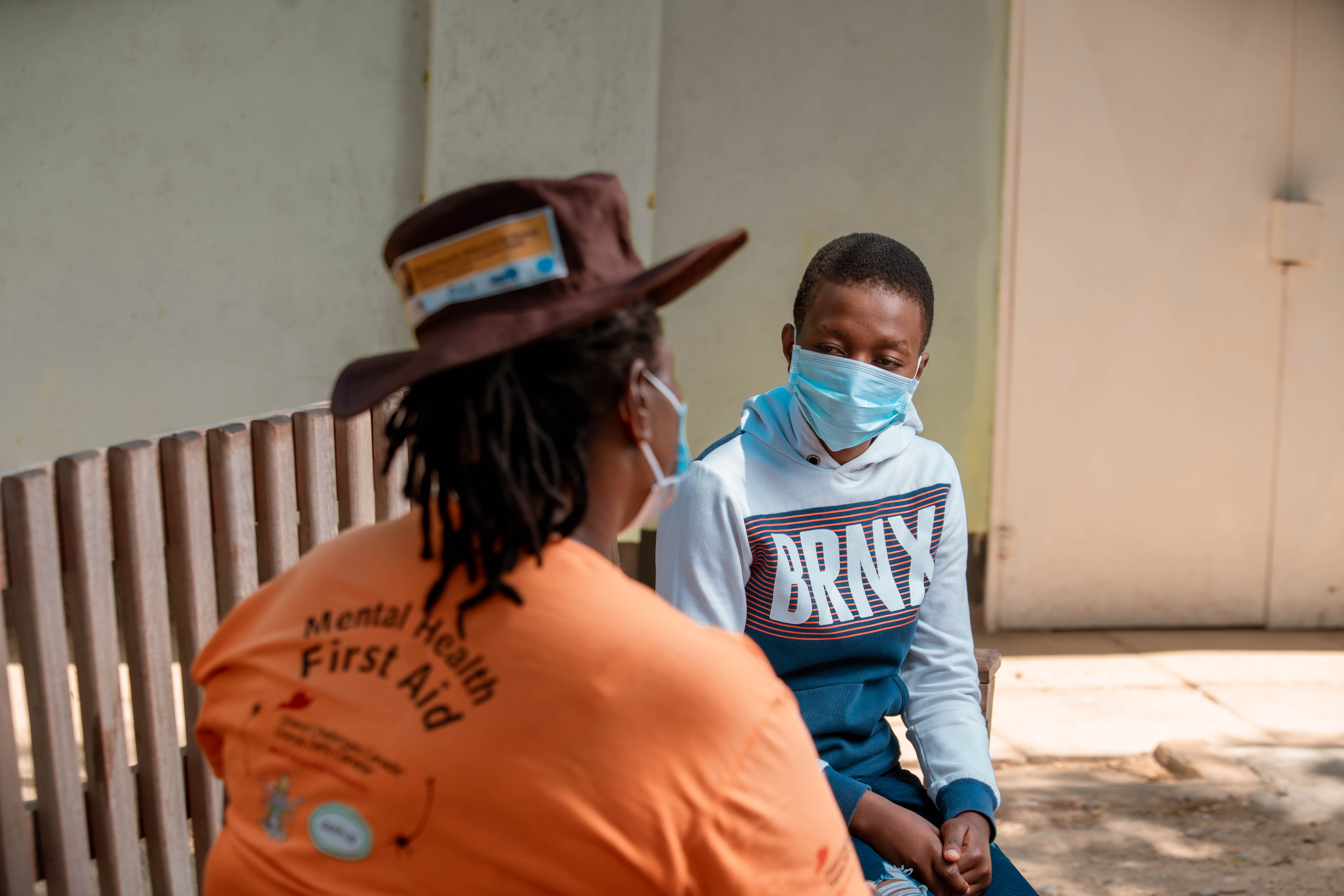 Friendship bench in Zimbabwe